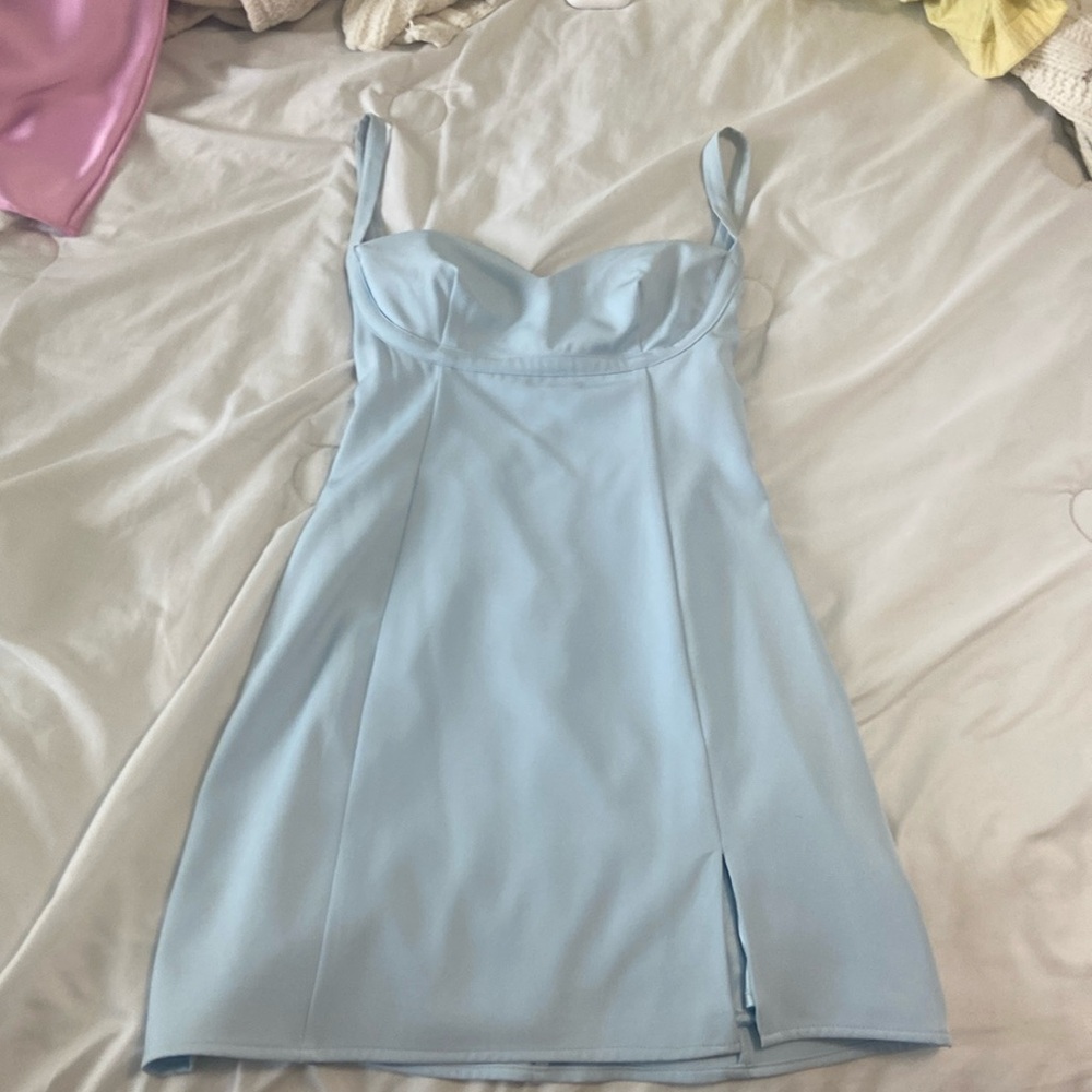 Princess Polly Briana Mini dress Blue sweetheart - Picture 3 of 5